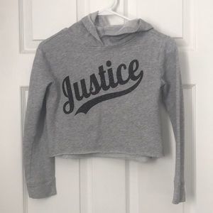 Justice crop sweatshirt